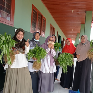 Hasil  Panen Praktek Budidaya Tanaman Kangkung